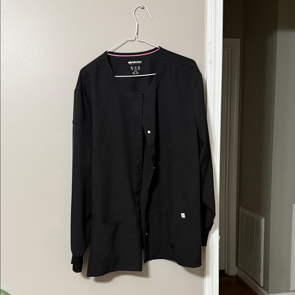 Scrubstar Women's Black Button-Up Blazer